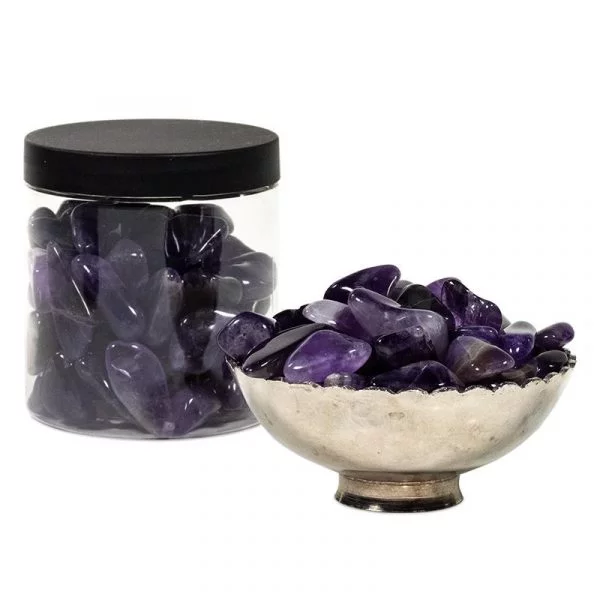 Amethist M Zambia trommelstenen -- 300 g; 2-3.5 cm