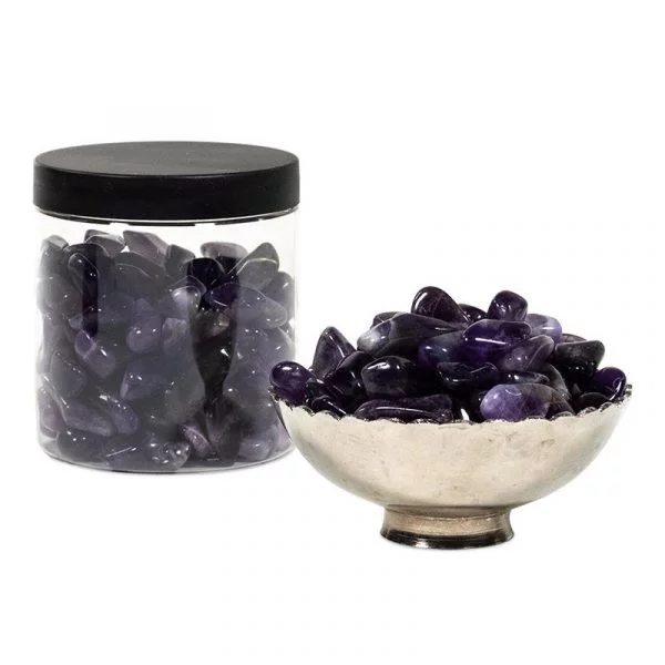 Amethist S trommelstenen -- 300 g; 1.5-3 cm