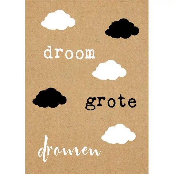 Ansichtkaarten Droom grote dromen -- 15x10.5 cm