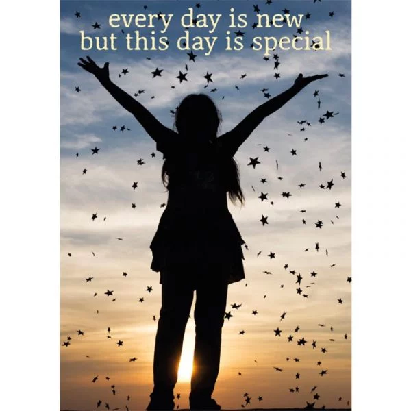 Ansichtkaarten Every day is new -- 15x10.5 cm