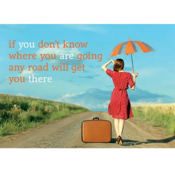 Ansichtkaarten If you don't know where -- 15x10.5 cm