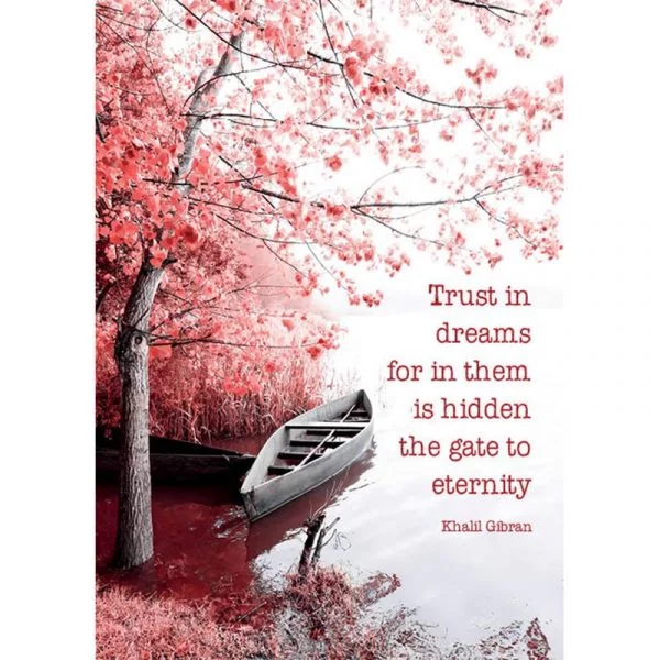 Ansichtkaarten Trust in dreams.. -- 15x10.5 cm