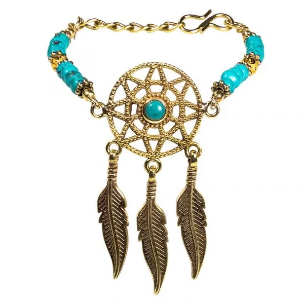 Armband dromenvanger turquoise kleur
