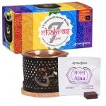 Aromafume Chakra probeerset: Diffuser + wierookblokjes