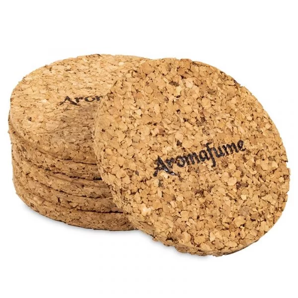 Aromafume onderzetters kurk set van 6