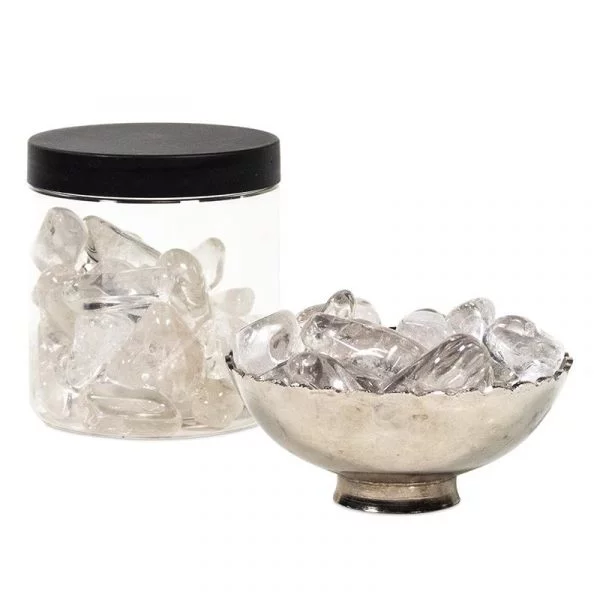 Bergkristal M trommelstenen AA kwaliteit -- 250 g