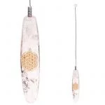 Biotensor bergkristal met Bloem des Levens -- 32 cm