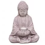 Boeddha met kaarshouder -- 1020 g; 20x14x28 cm