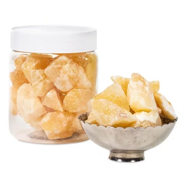 Calciet oranje chips in pot -- 600 g; 3-4 cm