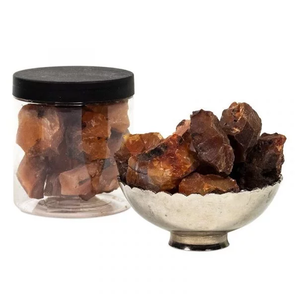 Carneool chips in pot -- 300 g; 2.5-3.5 cm