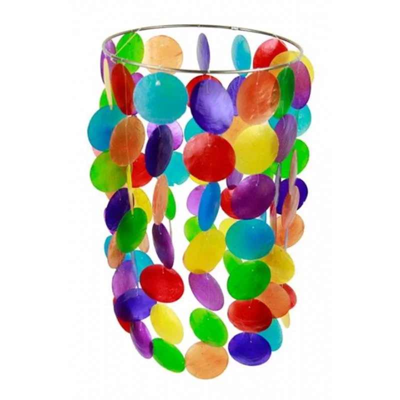 Chakra-Windmobiel-multi-kleuren-Capiz-schelp-groot-35-cm Chakra Windmobiel multi kleuren Capiz schelp groot -- 35 cm