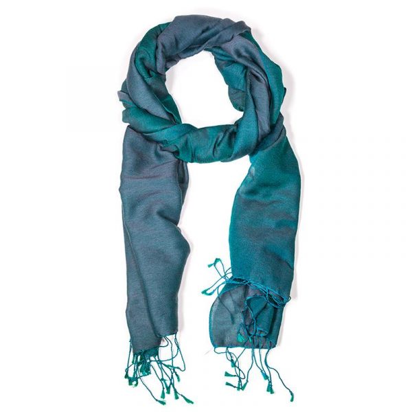 Chakra sjaal groen -- 70x200 cm
