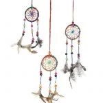 Dromenvanger hennep regenboog XS -- 5.5x20 cm