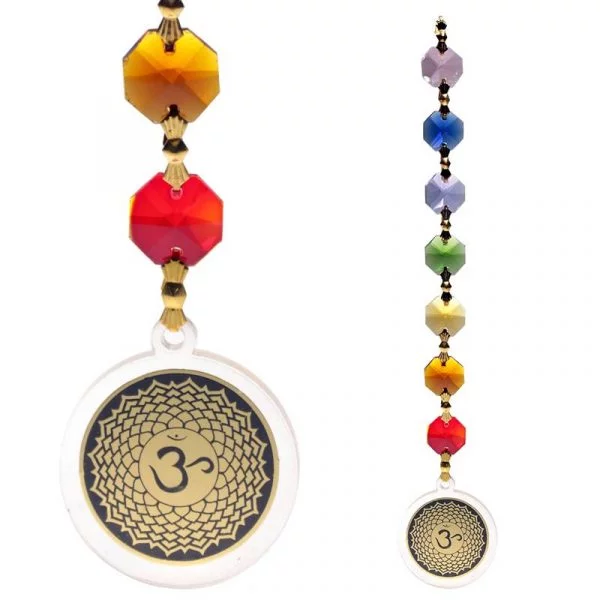 Feng Shui Ohm Kruinchakra decoratie hanger -- 20 cm