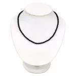 Halsketting zwarte toermalijn -- 45 cm