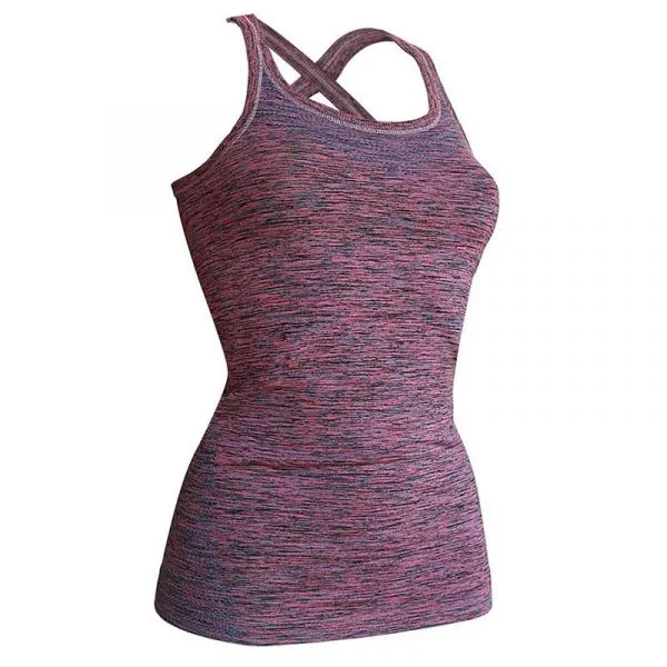 Kidneykaren yoga singlet XL roze/petrol