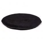 Klankschaalkussen plat rond zwart -- 15x1 cm