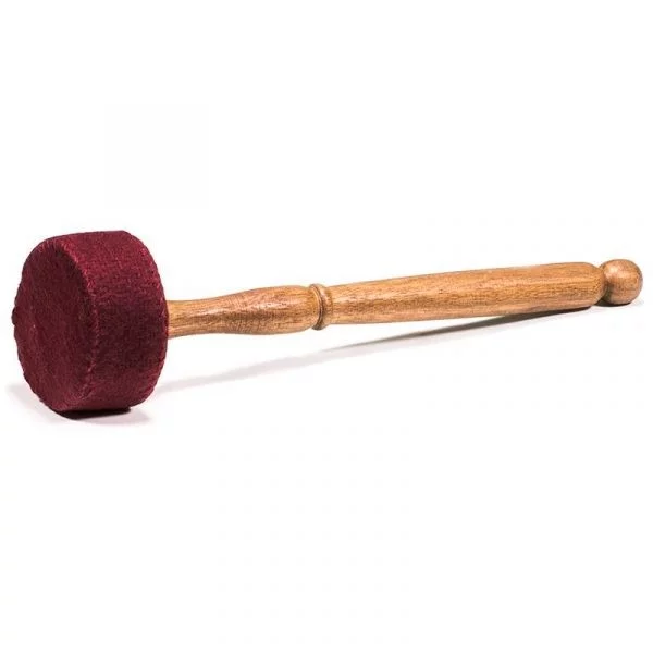 Klankschalen klopper vilt M -- 180 g; 27x6.5 cm