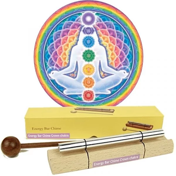 Klankstaaf Chakra Healing 7e chakra-toon -- 16.3 cm