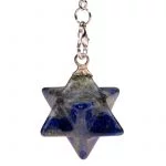 Lapis Lazuli Merkaba pendel achtpuntig -- 3 cm