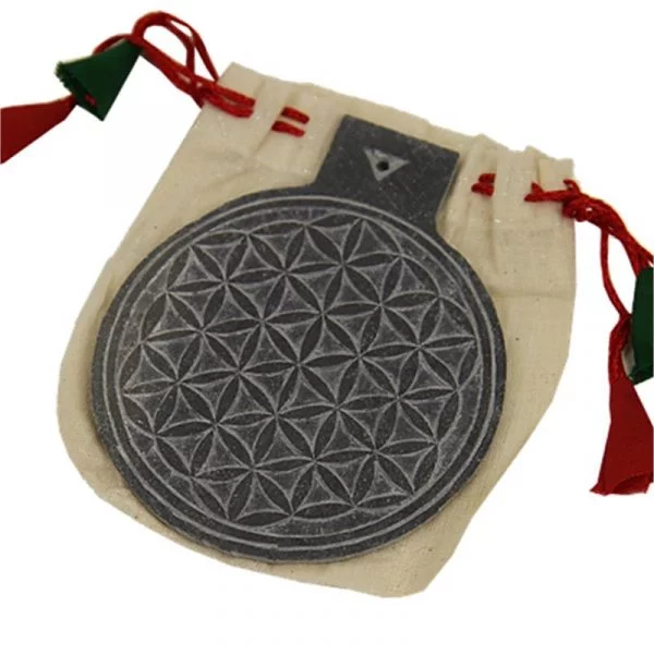 Leisteen reliëf Bloem des Levens -- 20 cm