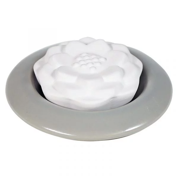 Lotus geursteen grijs -- 7 cm