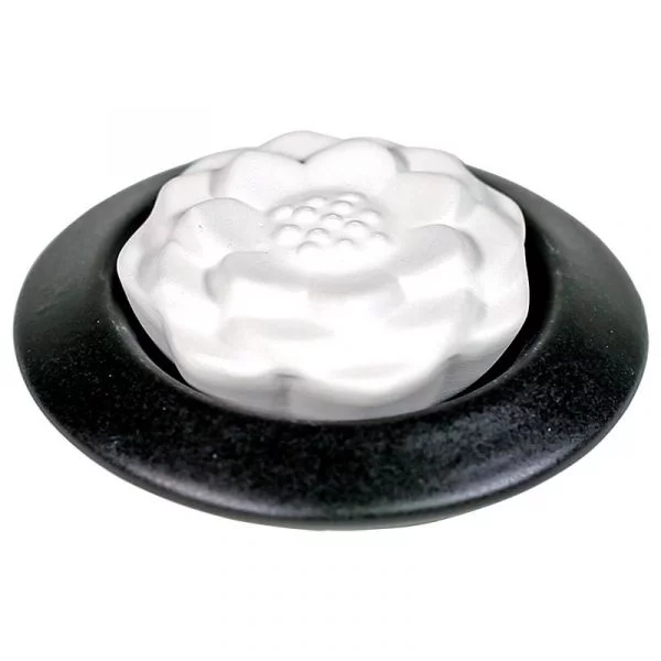 Lotus geursteen zwart -- 7 cm