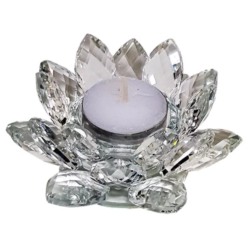 Lotus-kaarshouder-kristal-M-4.5x11-cm Lotus kaarshouder kristal M -- 4.5x11 cm