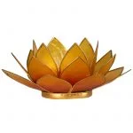 Lotus sfeerlicht oranje/geel 2-kleurig -- 13.5 cm