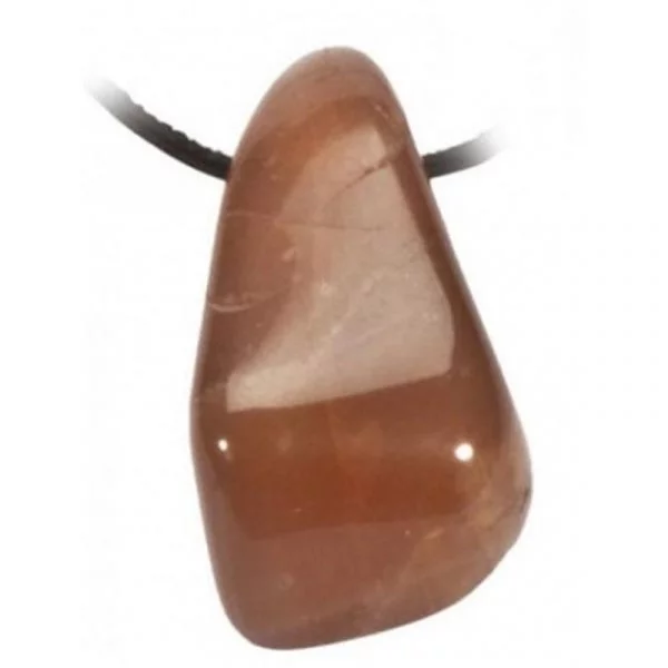 Maansteen A trommelsteen hanger A geboord -- 2.5-3.5 cm