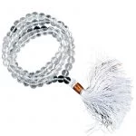 Mala bergkristal AA-kwaliteit 108 kralen + tasje -- 0.6 cm