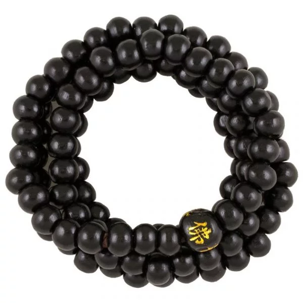 Mala imitatiehout ebben elastisch zwart -- 0.5 cm