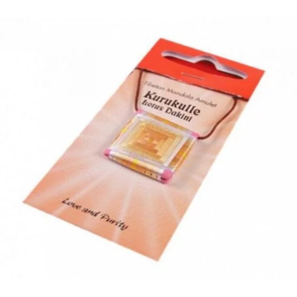 Mandala Talisman hanger Kurukulle -- 2.5x2.5 cm