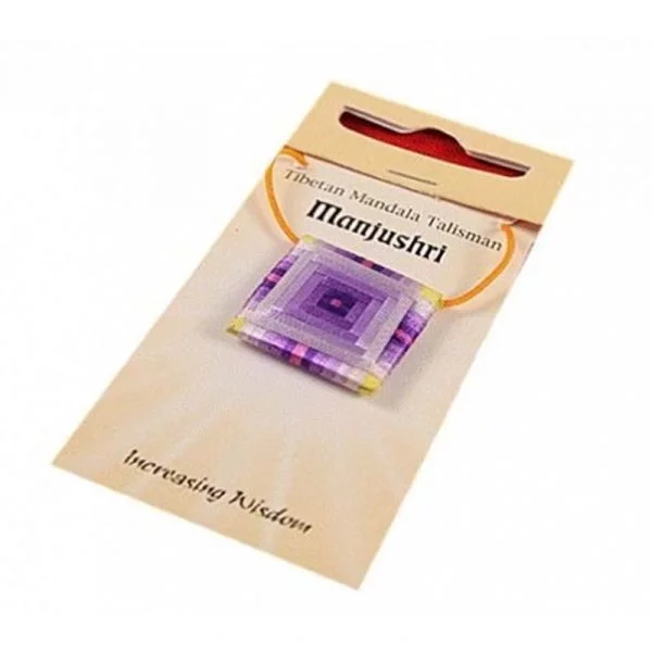 Mandala Talisman hanger Manjushri -- 2.5x2.5 cm