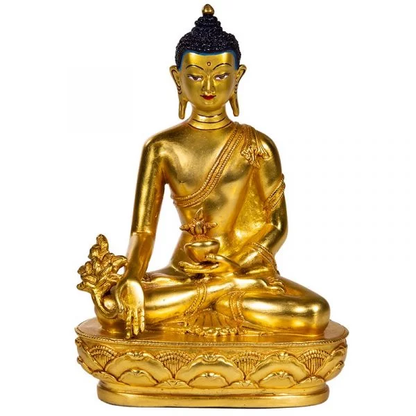 Medicijn Boeddha goud -- 20 cm