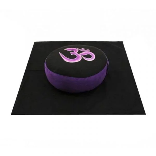 Meditatie SET OM zwart/paars -- 65x65x5 cm