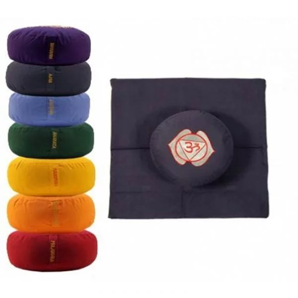 Meditatie SET indigo 6e chakra -- 65x65x5 cm