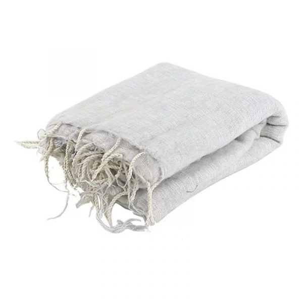 Meditatie omslagdoek XL beige -- 115x245 cm