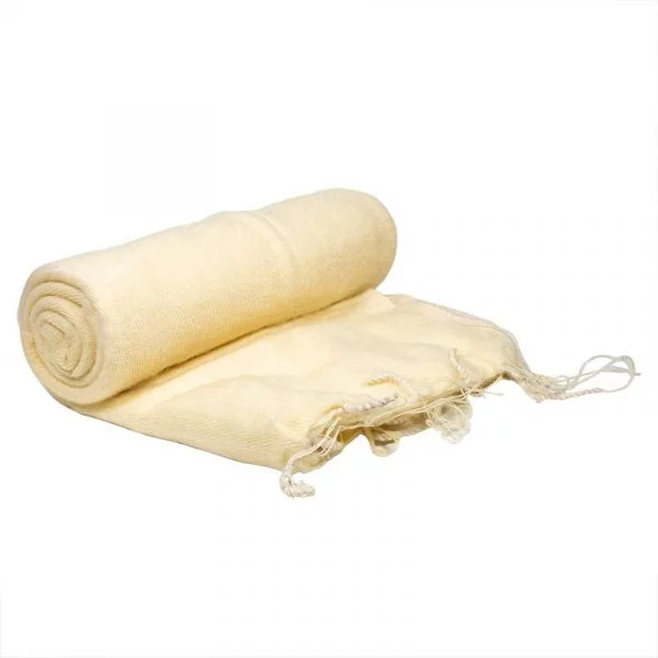 Meditatie omslagdoek effen geel -- 200x80 cm