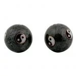 Meridiaankogels Yin Yang Tai Chi grijs -- 3.5 cm