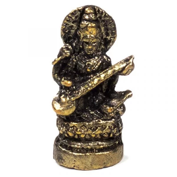 Minibeeldje Saraswati -- 25 g; 3.5 cm