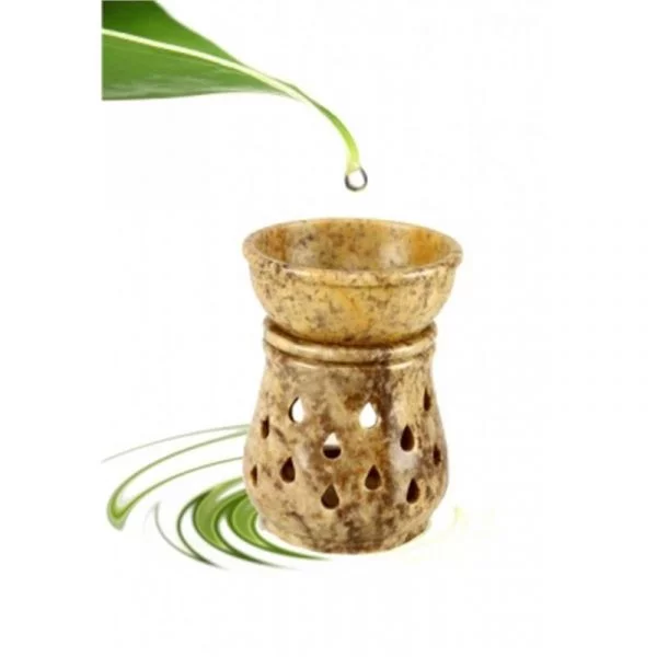 Olieverdamper Druppel zeepsteen -- 10x7.5 cm