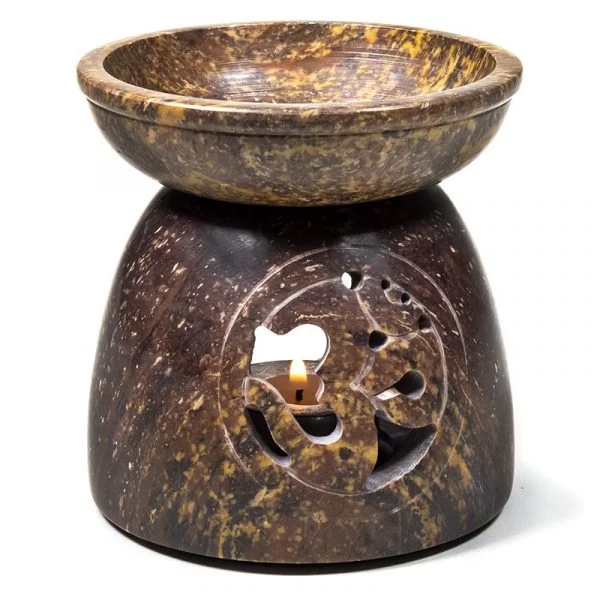 Olieverdamper OHM zeepsteen gepolijst -- 11x10 cm