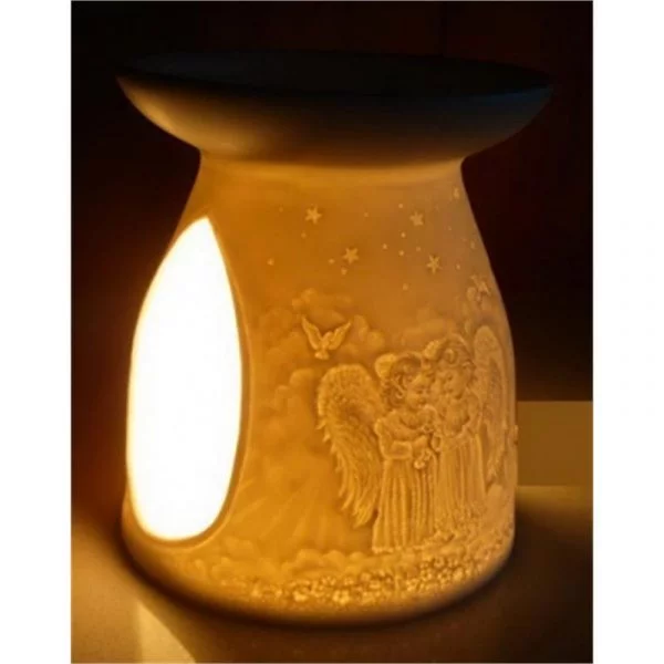 Olieverdamper porselein Angels -- 11.5 x 7.8 cm