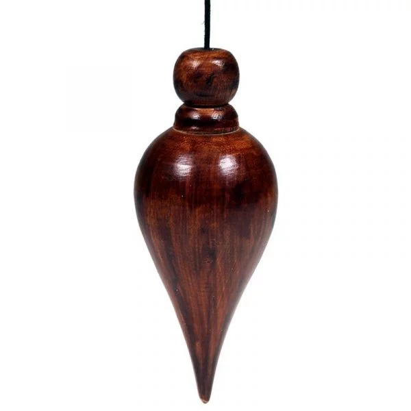 Pendel hout druppelvorm -- 14 g; 7 cm