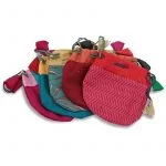 Pendeltasje katoen assorti -- 8x6 cm