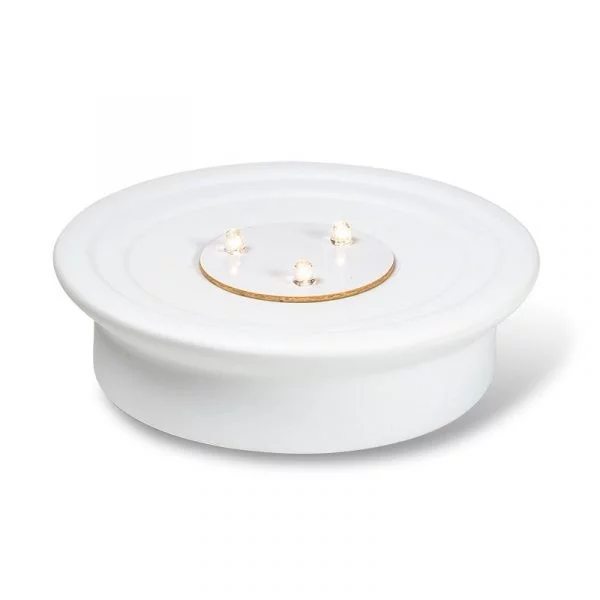 Porseleinen LED-basis voor sfeerlichten -- 12 cm