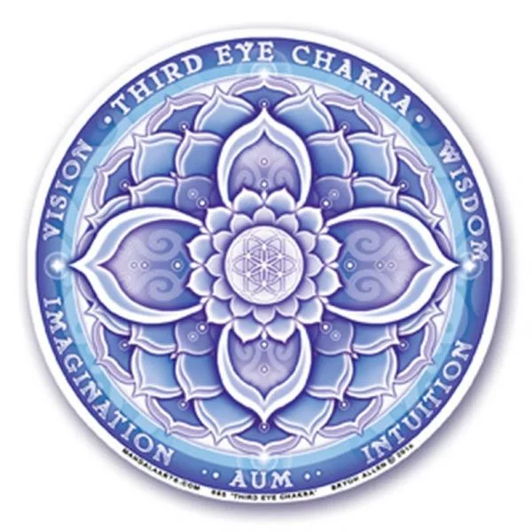 Raamsticker 6e chakra -- 10.5 cm