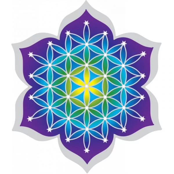 Raamsticker Bloem des levens -- 12 cm