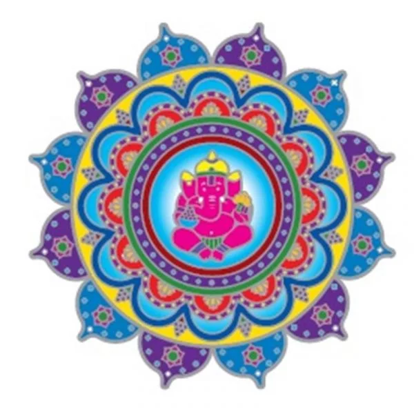 Raamsticker Ganesha -- 14 cm